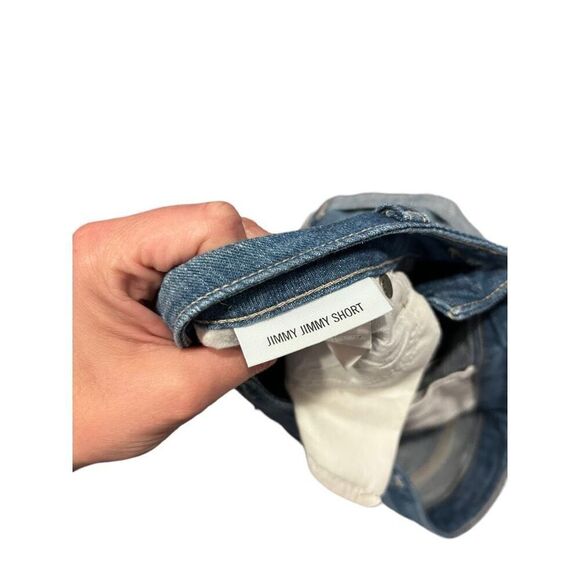 Paige Jimmy Jimmy Short Size 26 Stretch Medium Wash Cuffed - Picture 10 of 12